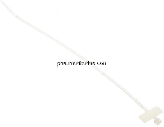 Kennzeichnungsbinder, 2,5x200 mm, Beschriftungsfeld innen