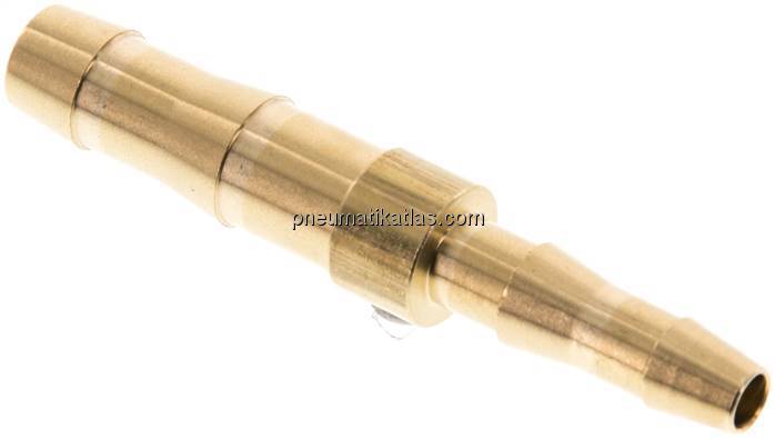 Schlauchverbindungsrohr DIN EN 560, 9 (3/8")mm-6 (1/4")mm, Messing