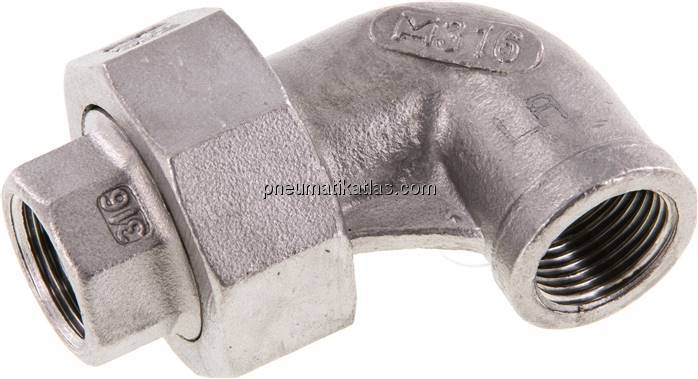 Winkel-Verschraubung konisch dichtend Rp 3/8" (IG)