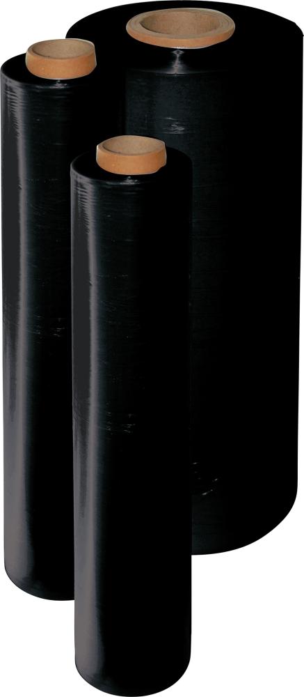 Stretchfolie schwarz 23my500mm breit, 300m lang
