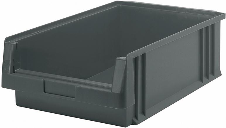 Sichtlagerkasten PLK 1c B315xT500xH150 mm grau LA-KA-PE