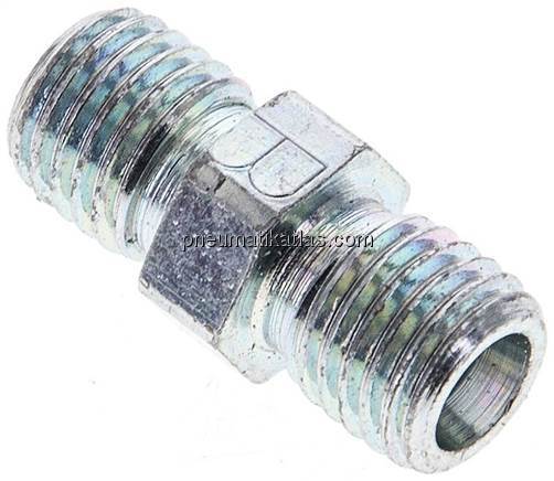 Gerade Schneidringverschraubung 4 LL (M8x1), ohne Mutter & Schneidring, Stahl ve