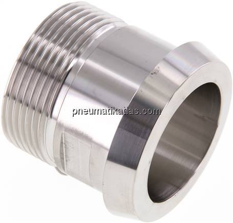 Kegelstutzen (Milchgewinde) 56mm Kegel-G 1-1/2", 1.4404