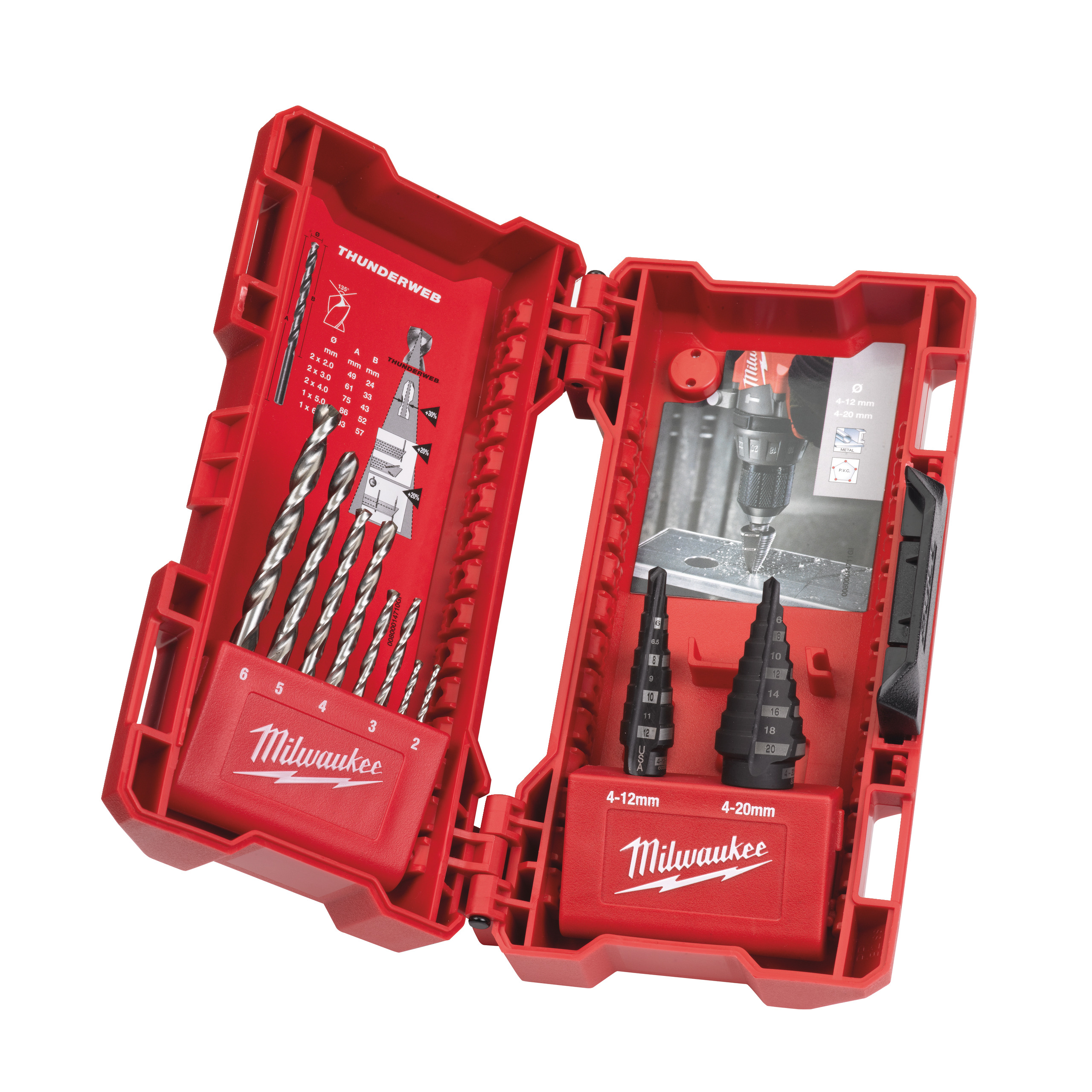 Stufenbohrerund Metallbohrerset 10 teiliges Set