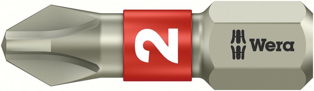 Bit rostfrei 1/4" DIN 3126 C6,3 PH2x25mm Wera Bit rostfrei 1/4" DIN 3126 C6,3 PH2x25mm Wera