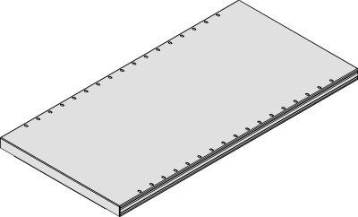 Fachboden Meta-CLIP B1000xT600 mm vzk Fachlast 150kg