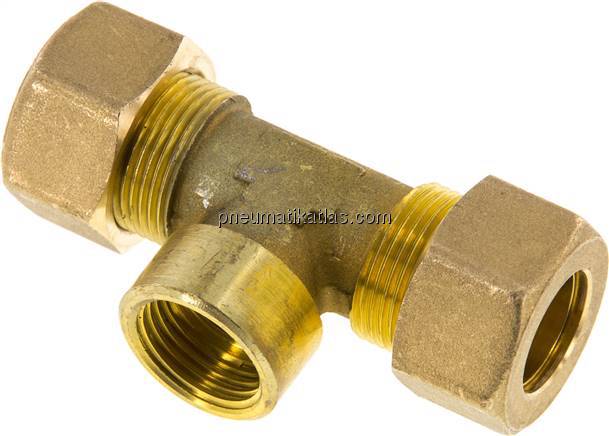 T-Klemmringverschraubung G 1/2"-18 (M24x1,5)mm, Messing