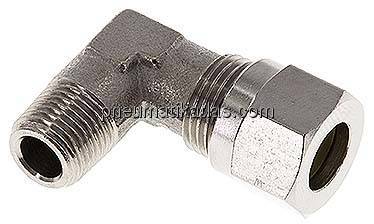Winkel-Schneidringverschraub. R 1/8"-8 LL (M12x1), Messing vernickelt Winkel-Schneidringverschraub. R 1/8"-8 LL (M12x1), Messing vernickelt