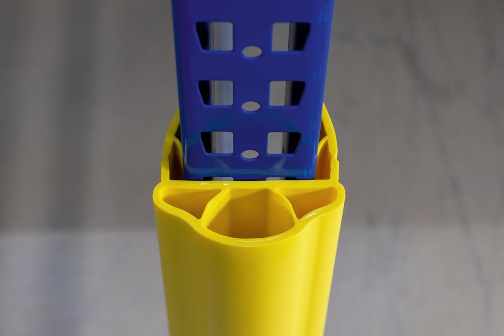 Artikelhauptbild Regalanfahrschutz Alfa gelb H600 mm B75-100 mm