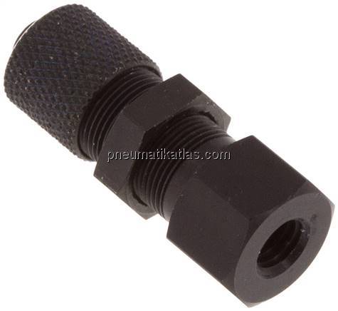 Aufschraub-Schott-Verschraubung M 5-6x4mm,Aluminium