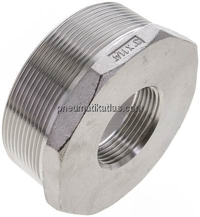 Reduziernippel R 3"(AG)-Rp 1-1/4"(IG), 1.4408