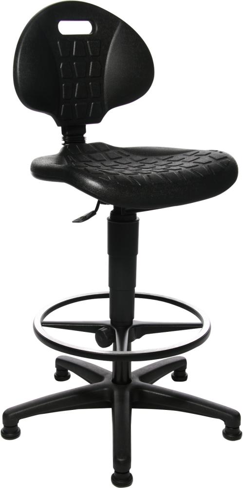 Artikelhauptbild Arbeitsstuhl TEC 20 Sitz PU-Schaum schwarz Sitzhöhe 590-840 mm mit Gleiter /Fußring