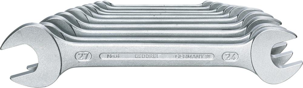 Doppelmaulschlüssel-Satz DIN3110 6-27mm 10-teilig in Karton Gedore