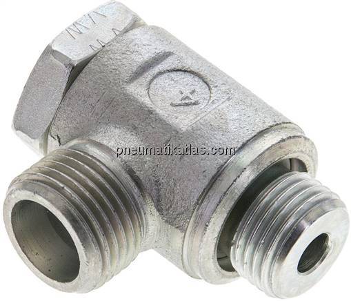 Winkel-Schwenkverschraubung M 16x1,5-10 S (M18x1,5), ohne Mutter & Schneidring, 